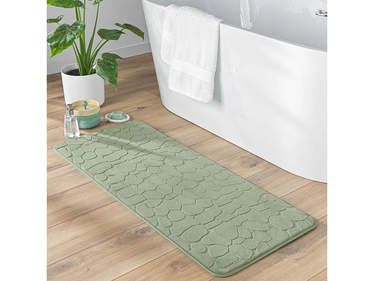 Tapis de Bain "Ricochet" 50x120cm Sauge