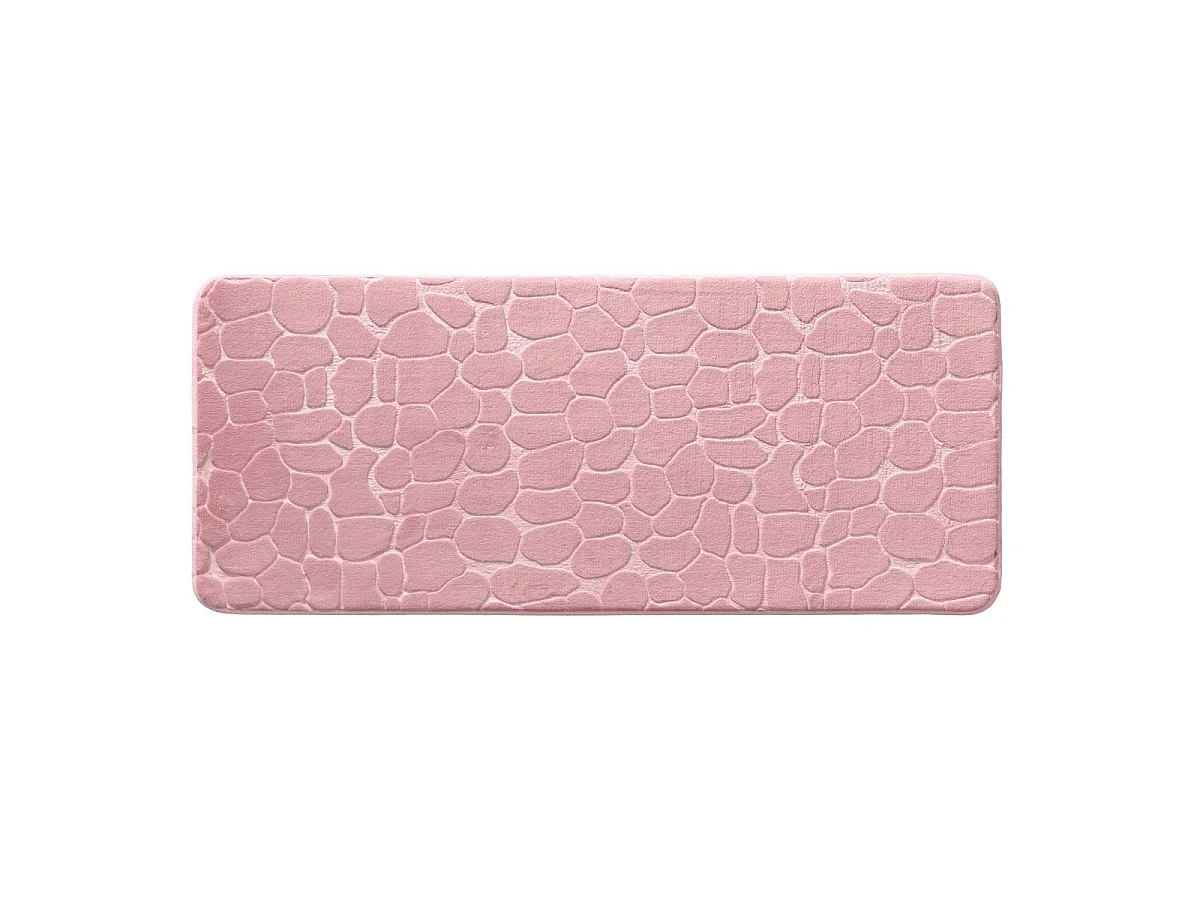 Tapis de Bain "Ricochet" 50x120cm Rose Poudré