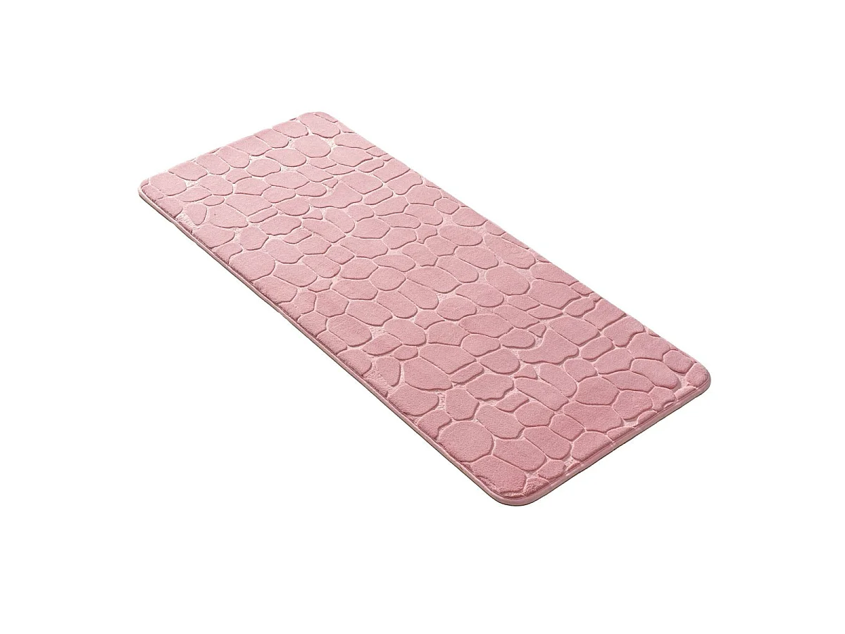 Tapis de Bain "Ricochet" 50x120cm Rose Poudré