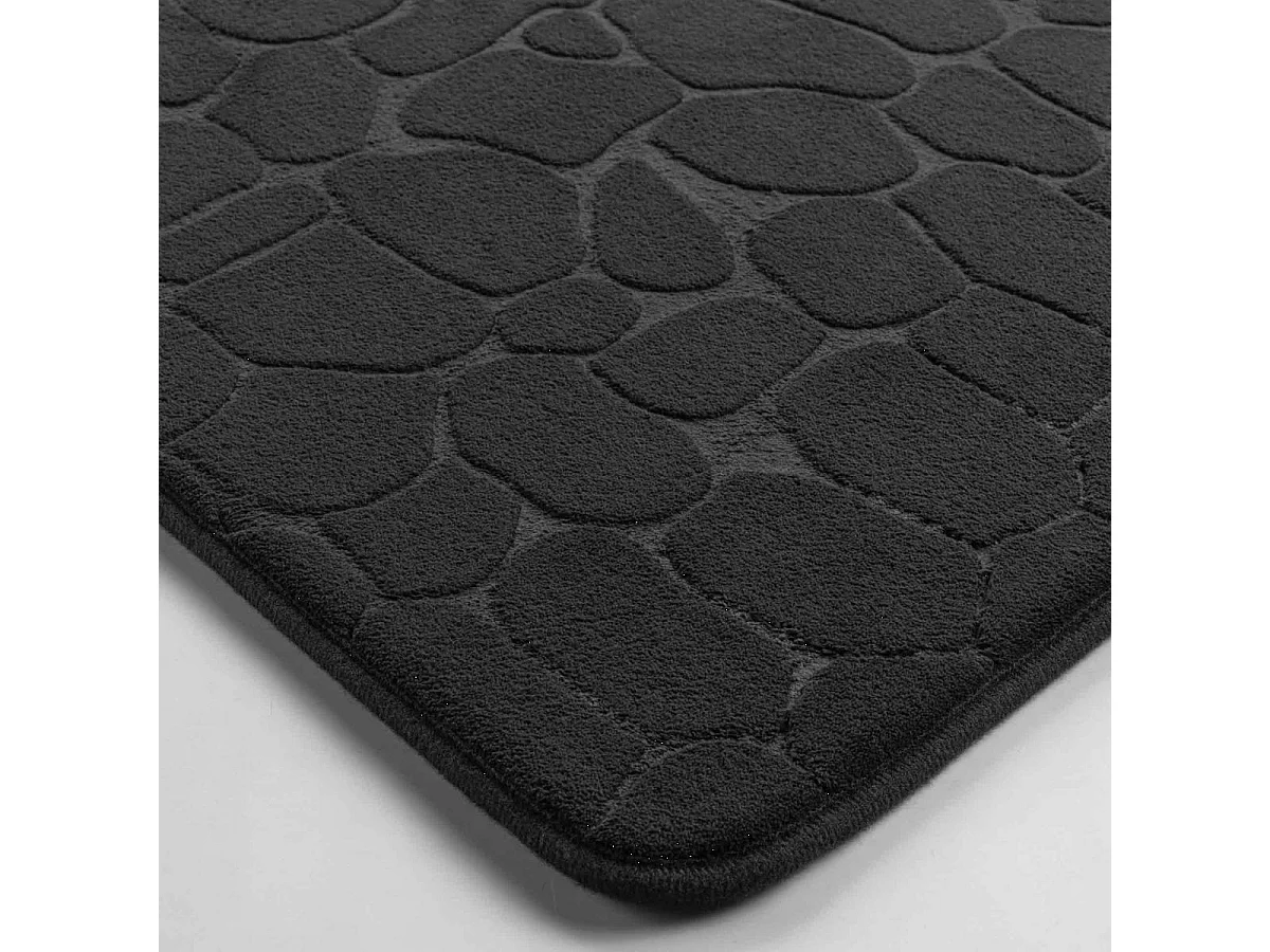 Tapis de Bain "Ricochet" 50x120cm Noir