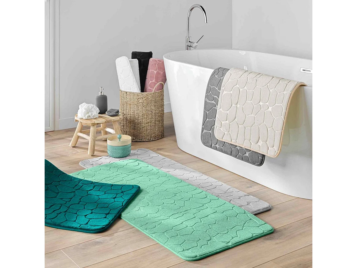 Tapis de Bain "Ricochet" 50x120cm Noir