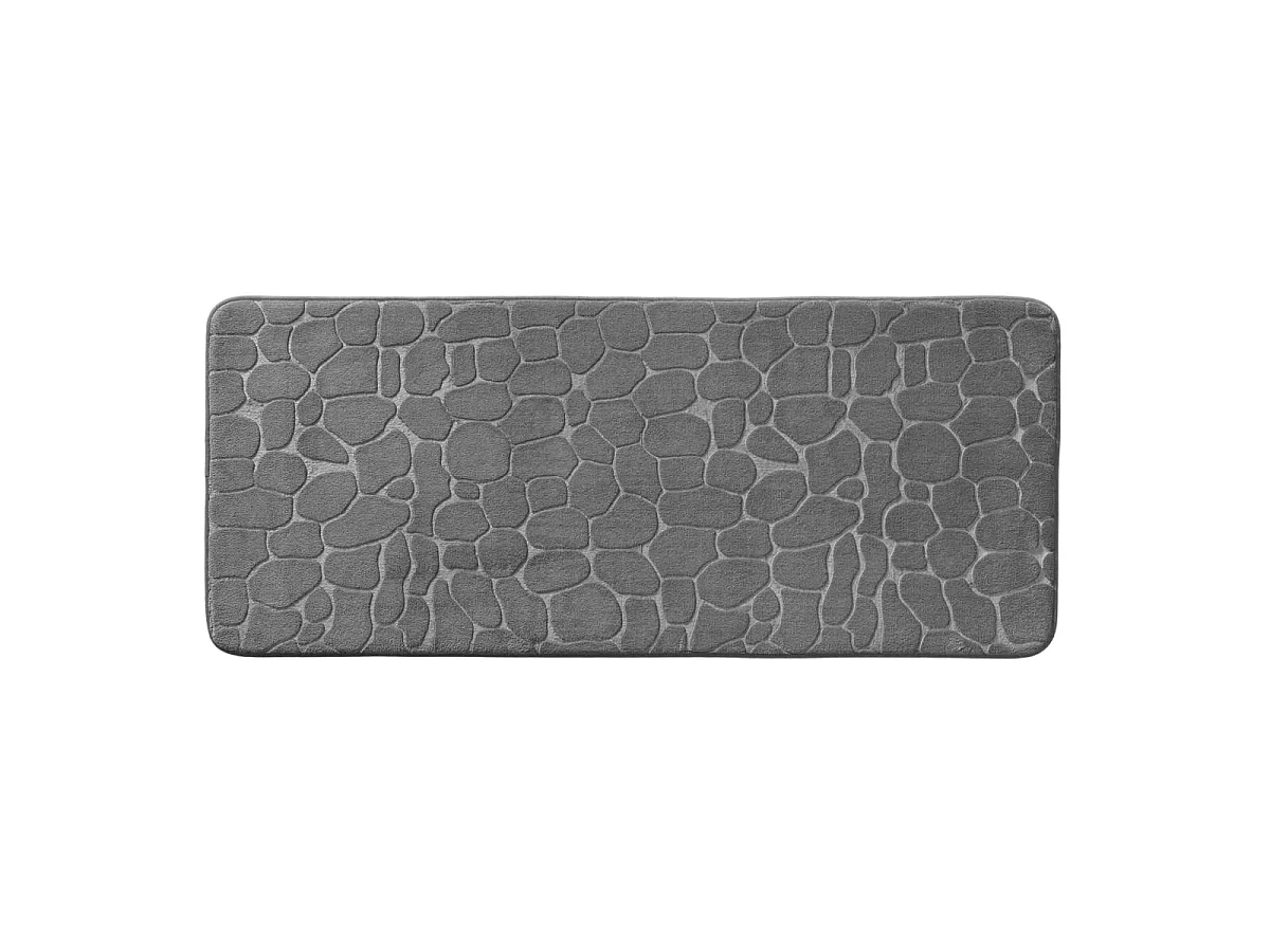 Tapis de Bain "Ricochet" 50x120cm Anthracite
