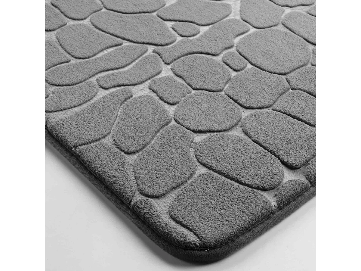 Tapis de Bain "Ricochet" 50x120cm Anthracite