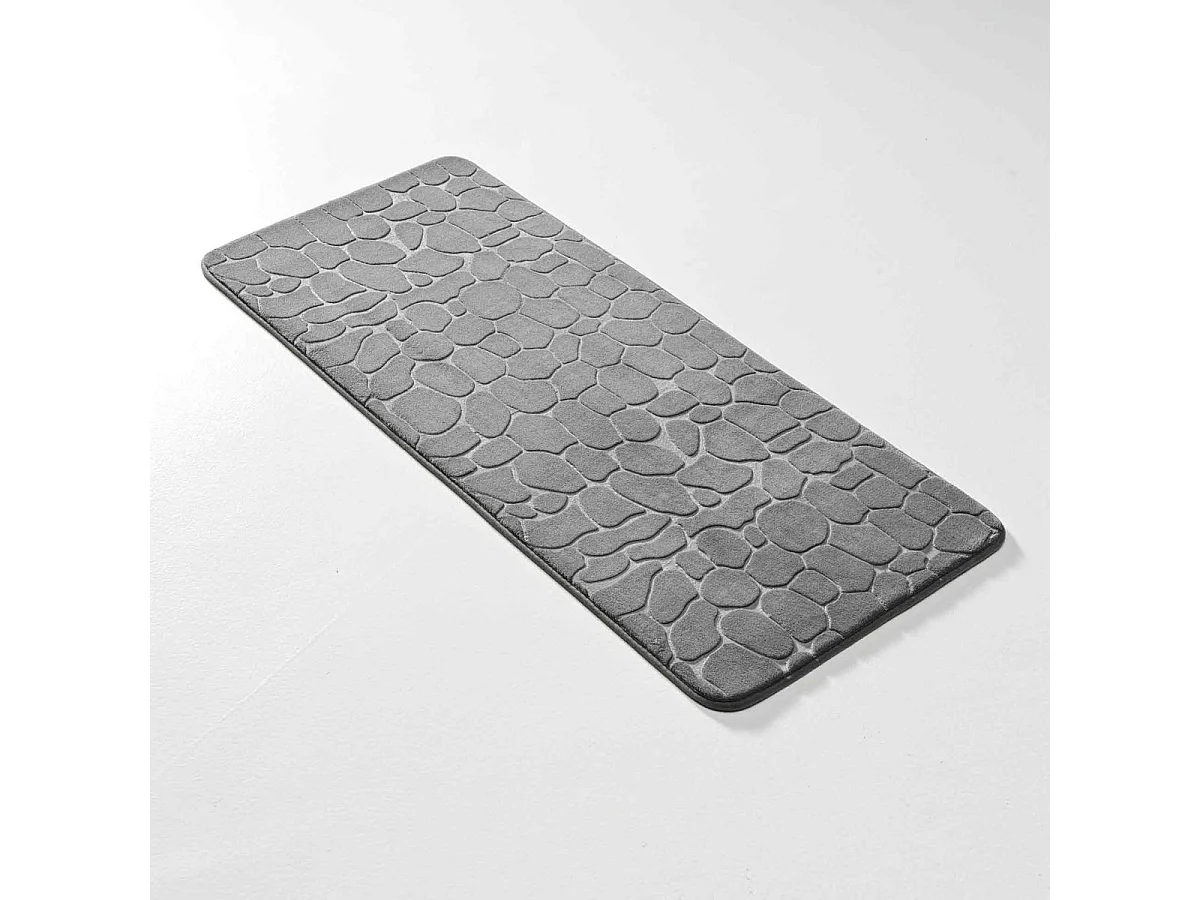 Tapis de Bain "Ricochet" 50x120cm Anthracite