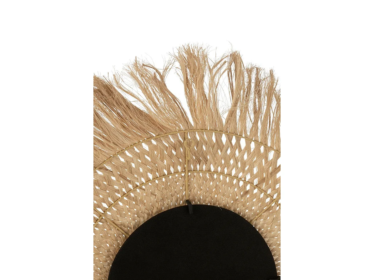 Miroir Mural Déco "Feuille de Bananier" 90cm Naturel