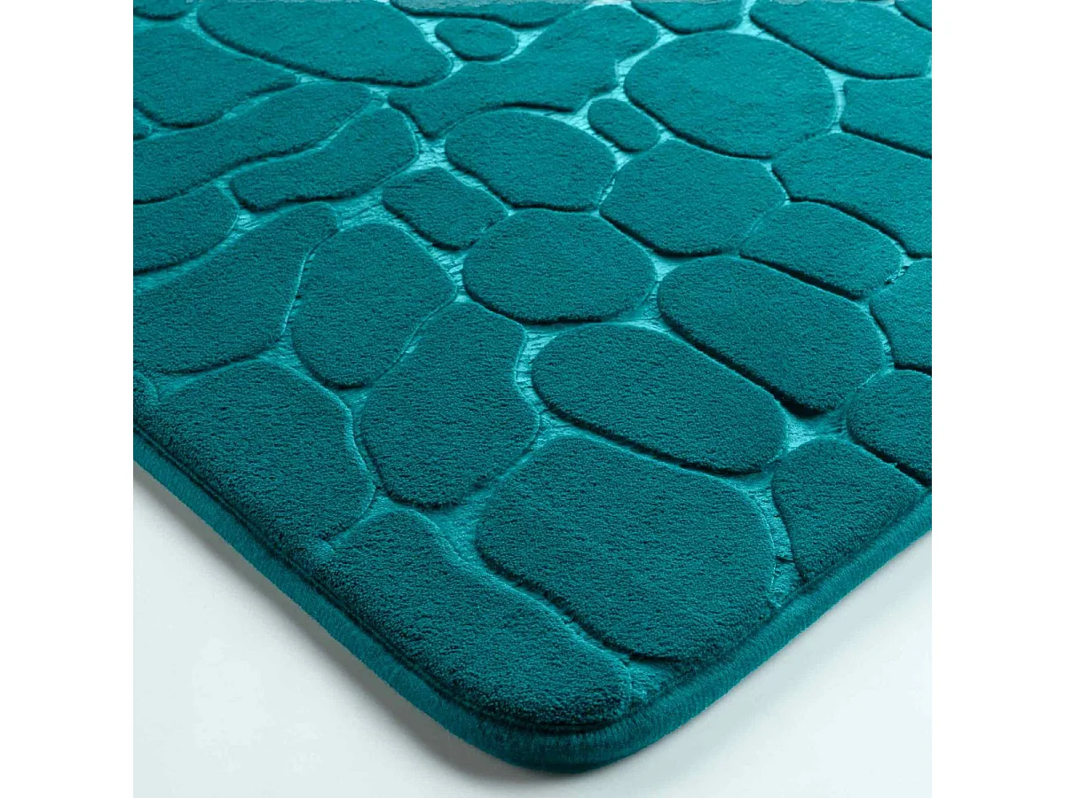 Tapis de Bain "Ricochet" 50x120cm Bleu Émeraude