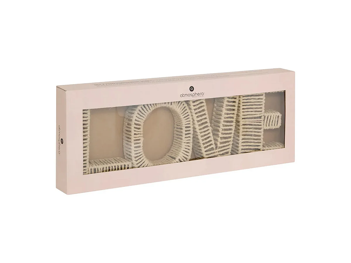 Mot Déco à Poser "Love" 59cm Naturel
