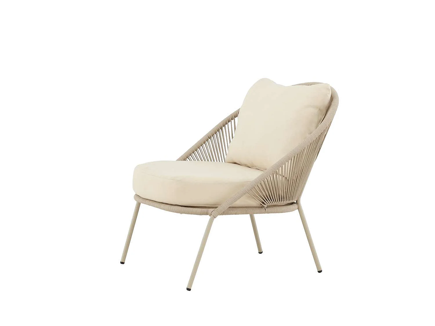 Fauteuil de Jardin Lounge "Lindos" 77cm Beige