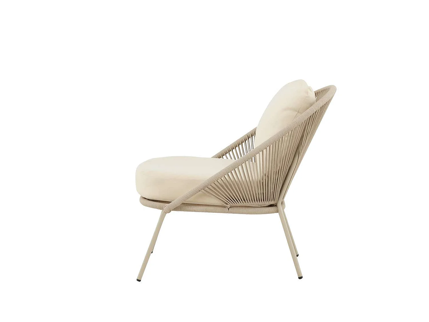 Fauteuil de Jardin Lounge "Lindos" 77cm Beige