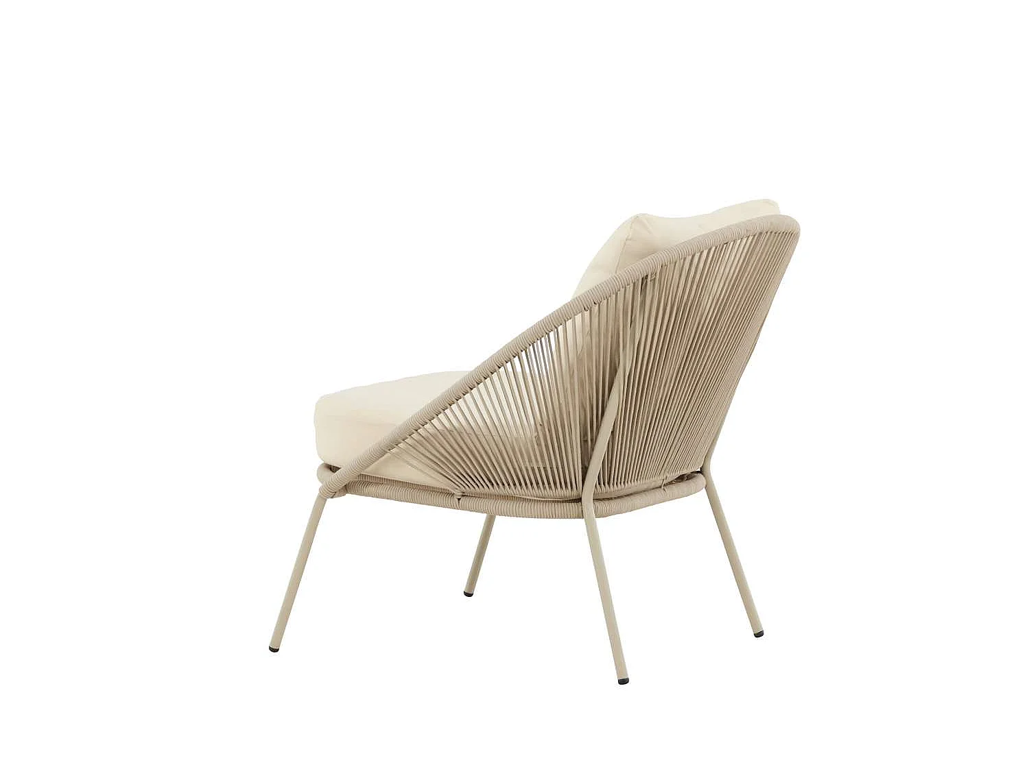 Fauteuil de Jardin Lounge "Lindos" 77cm Beige
