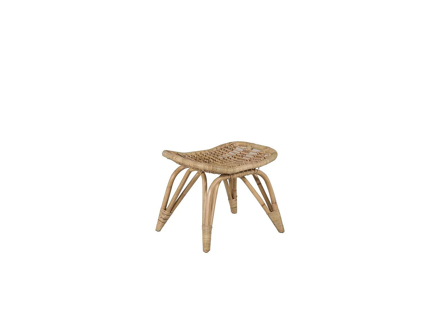 Fauteuil de Jardin & Repose-Pieds "Ella" 98cm Naturel