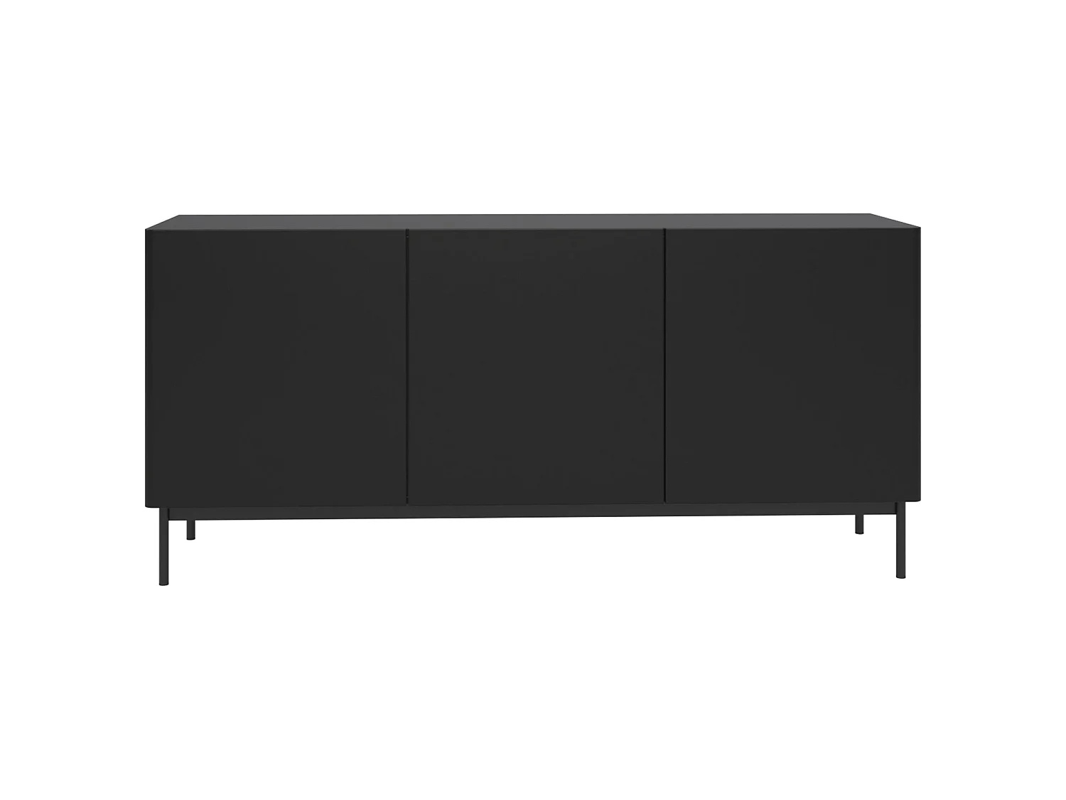 TV-Board 3-türig hoch - Schwarz - 160 cm - Olio