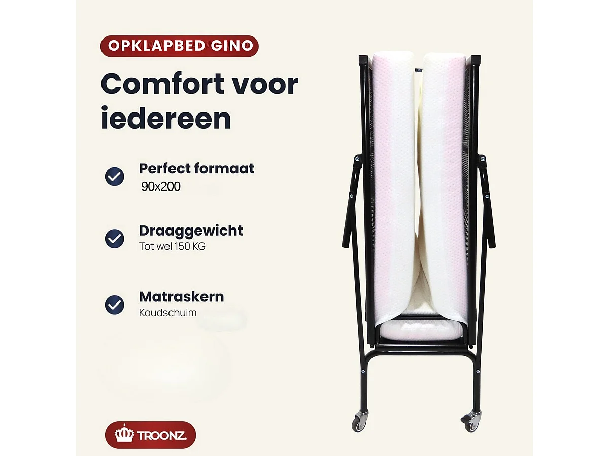 Troonz Luxe Opklapbed Gino