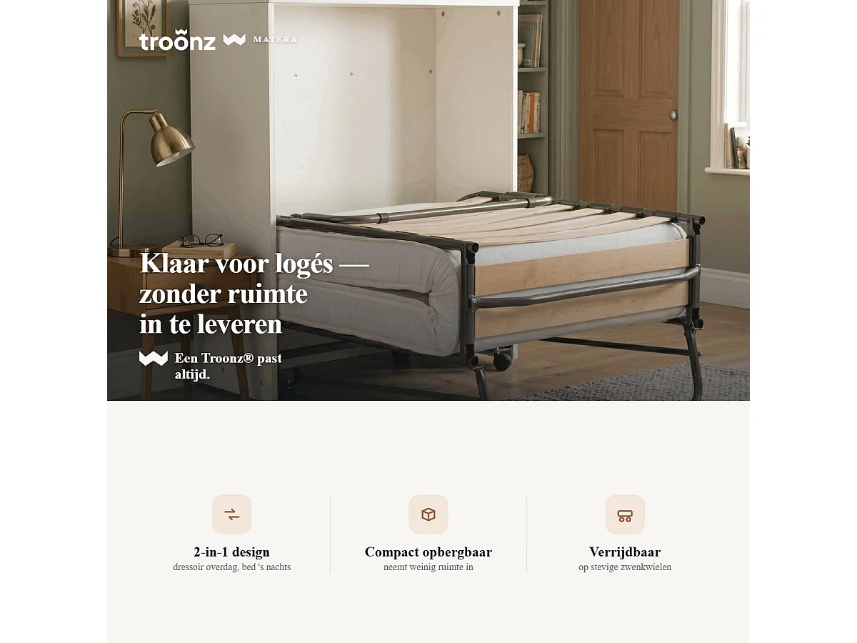 Troonz Opklapbed Matera