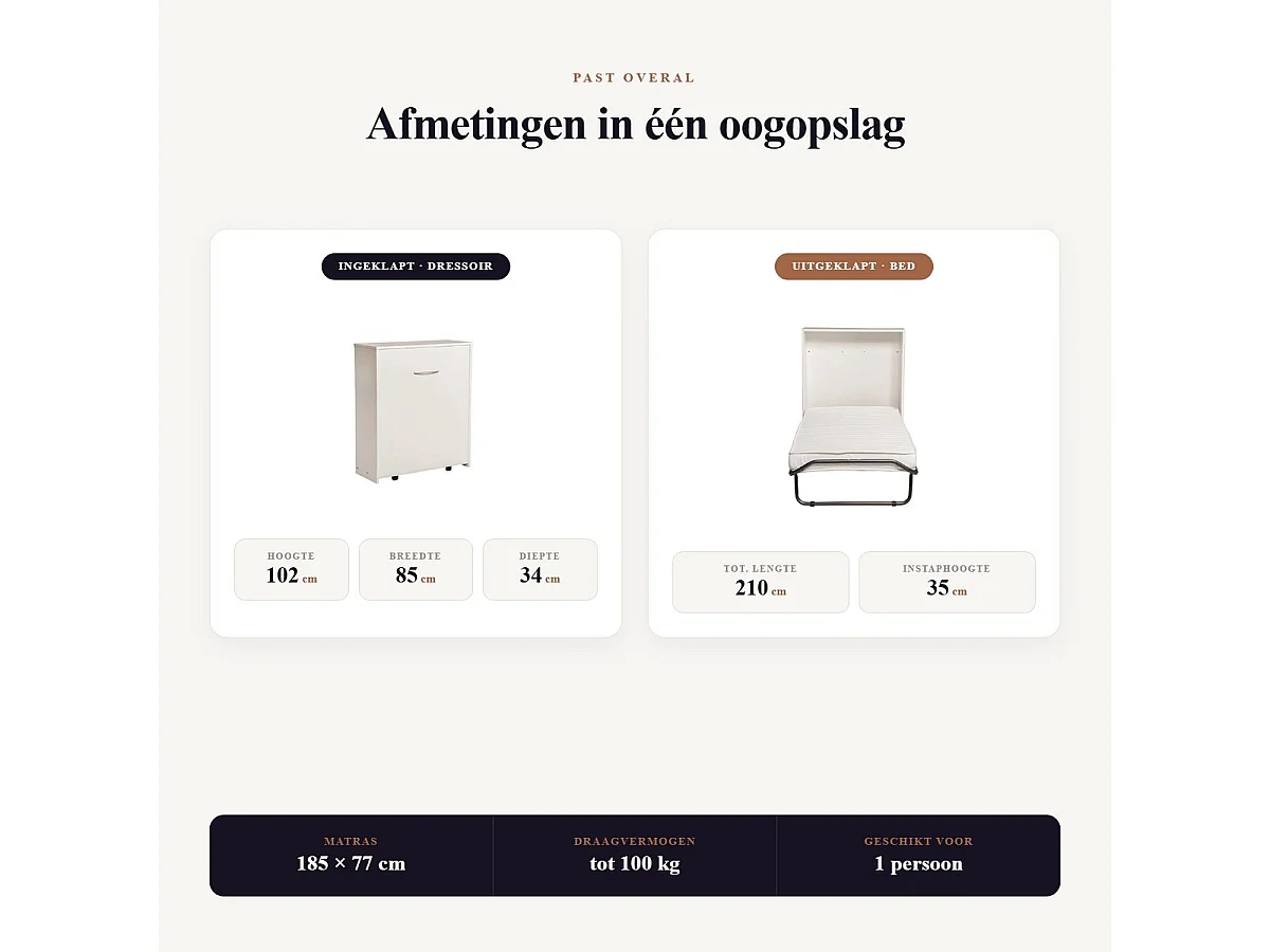 Troonz Opklapbed Matera