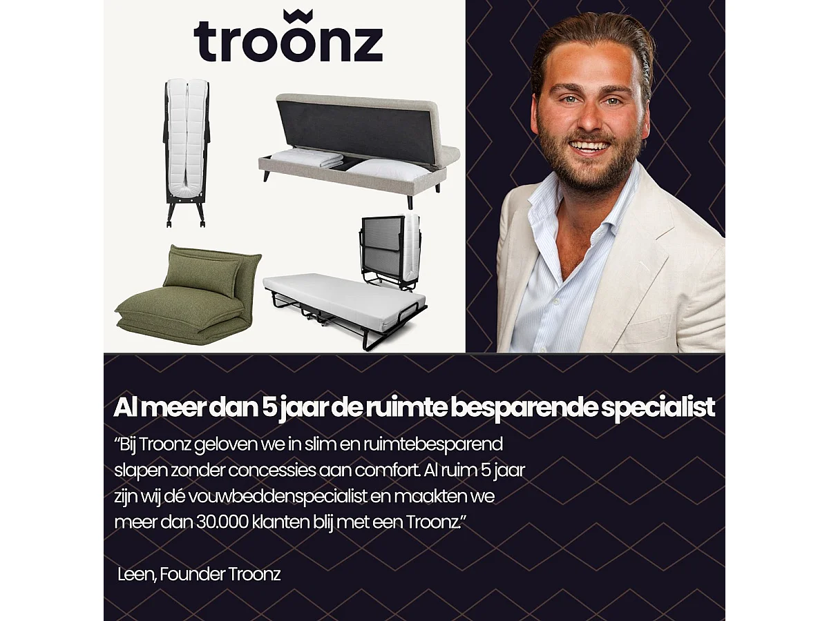 Troonz Opklapbed Verona 90x210