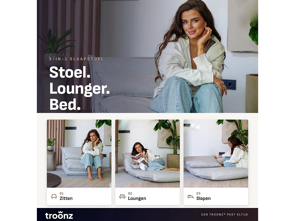 Troonz Slaapstoel Lodi Light