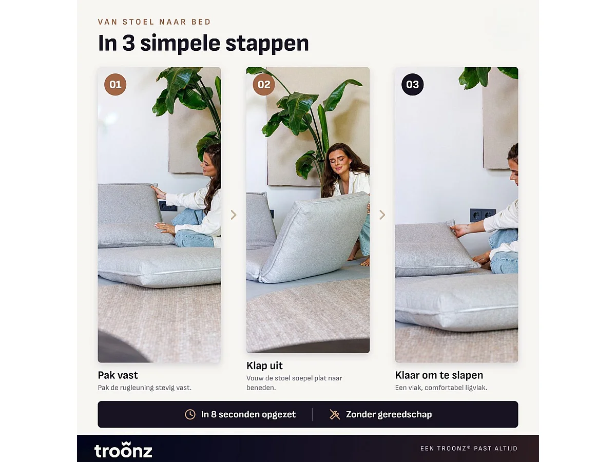 Troonz Slaapstoel Lodi Light