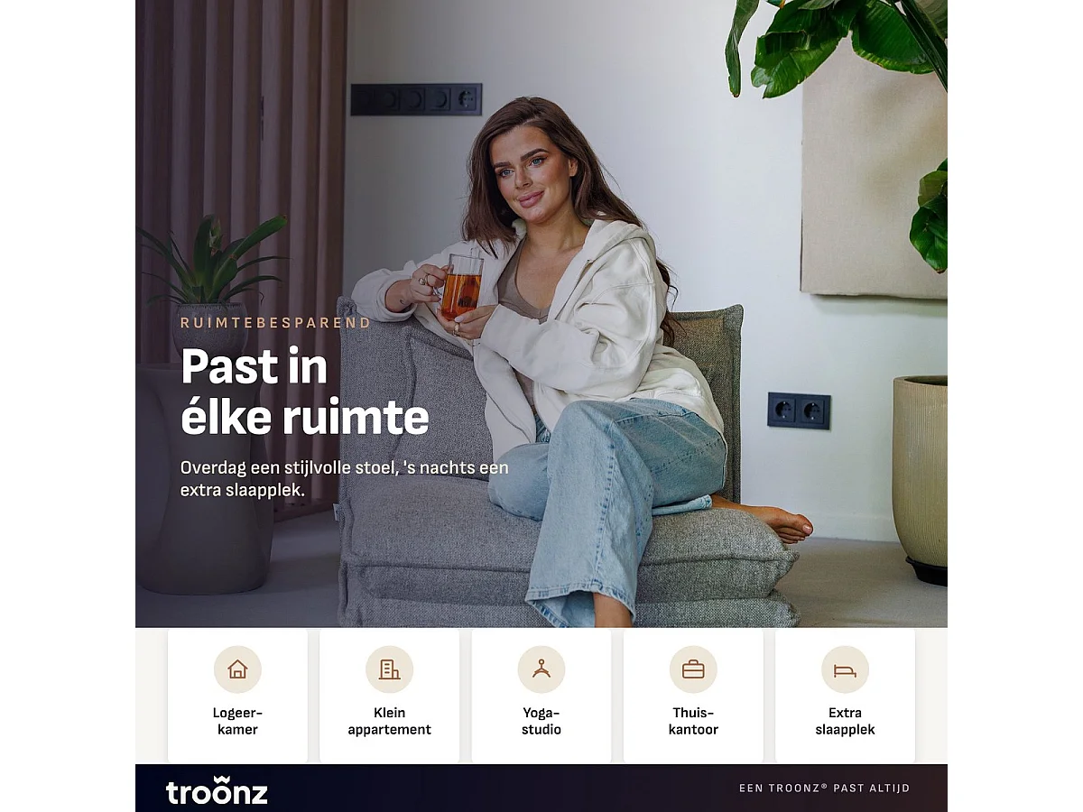 Troonz Slaapstoel Lodi Grijs