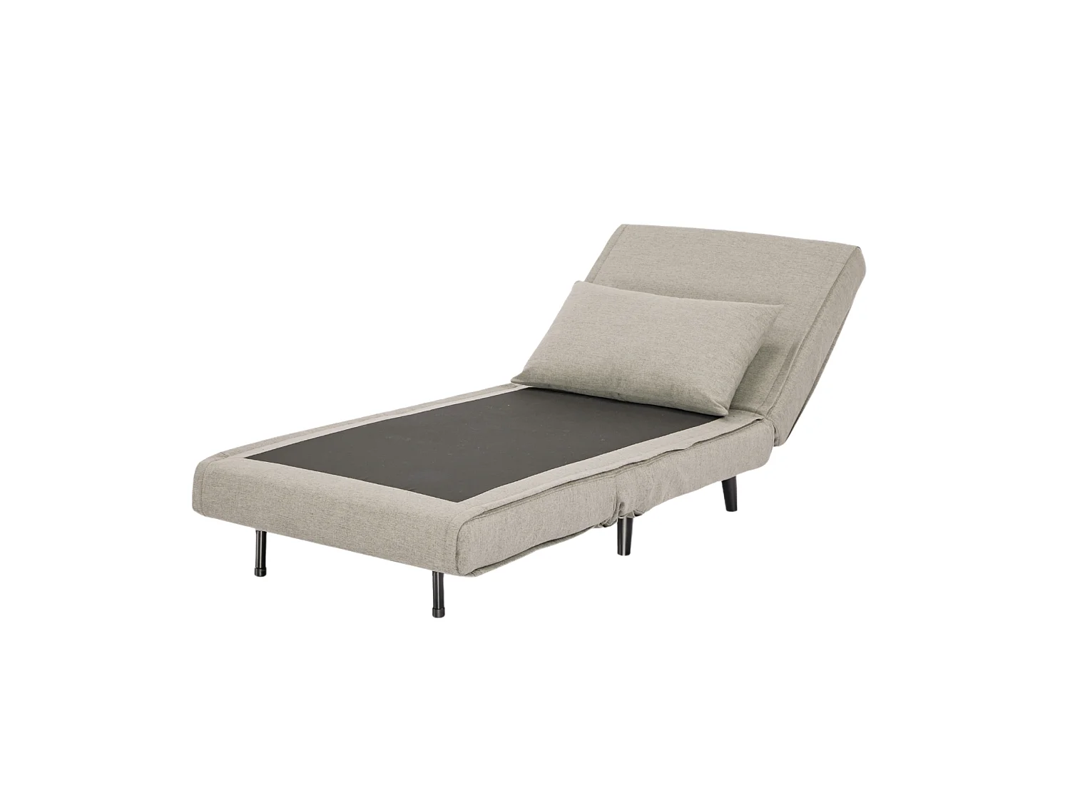 Troonz Lucca Leichter Schlafsessel - Verwandlbares Einzelbett - Grau - 80x200 cm oder 100x200 cm