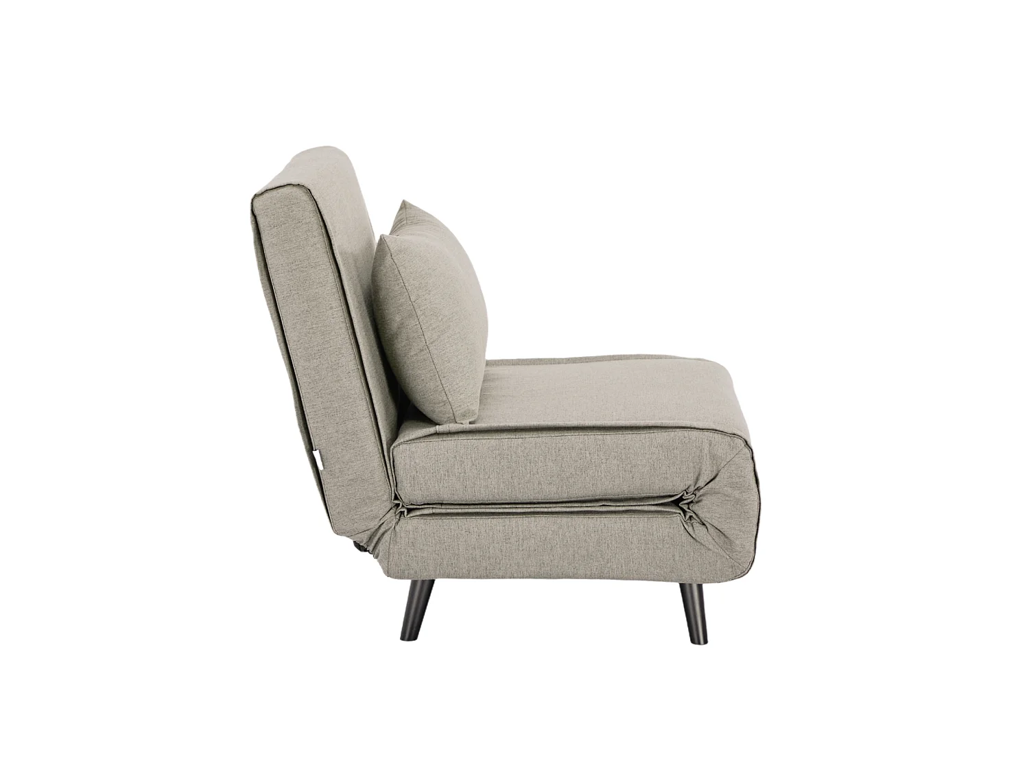 Troonz Lucca Leichter Schlafsessel - Verwandlbares Einzelbett - Grau - 80x200 cm oder 100x200 cm