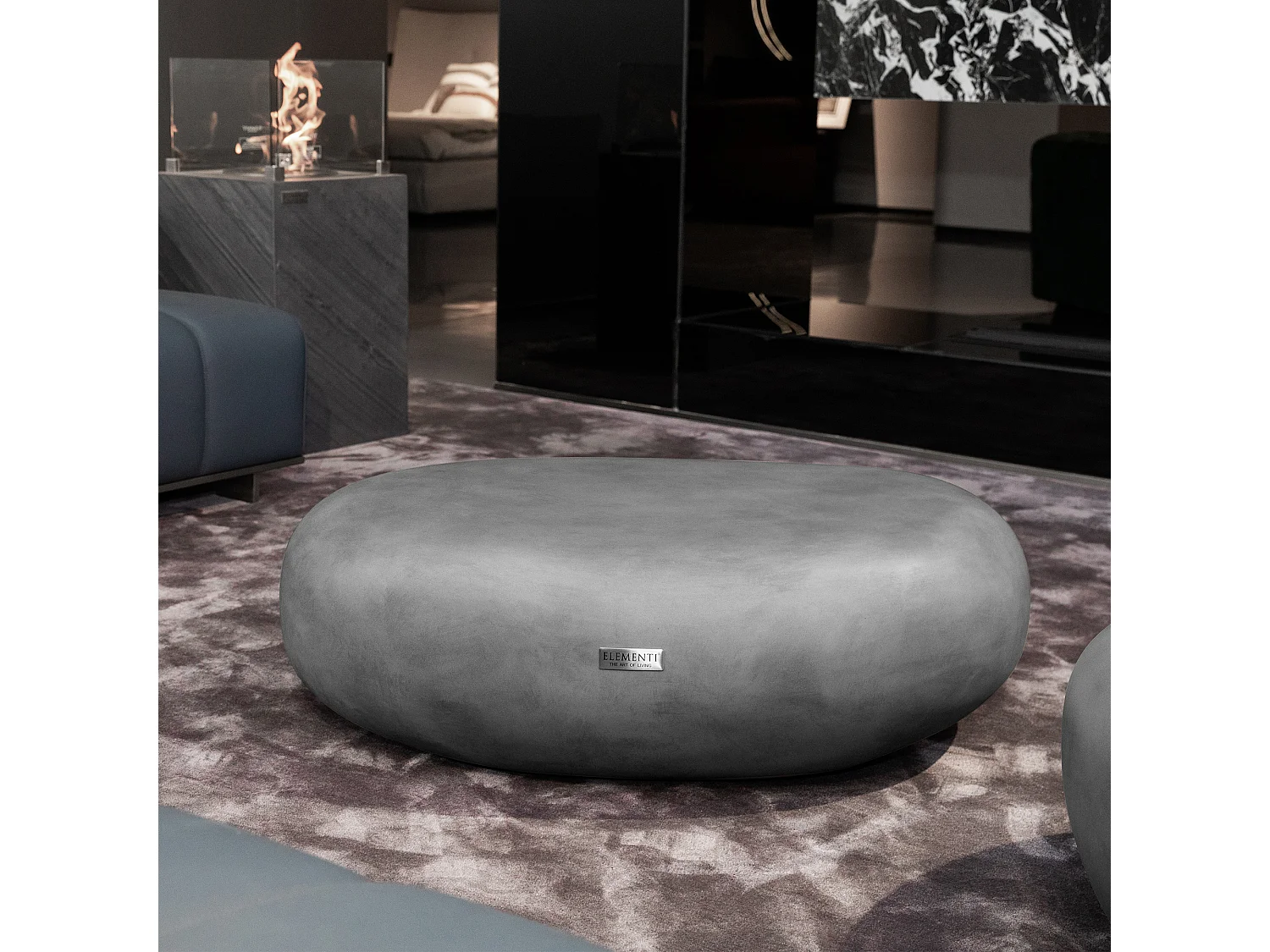 Salontafel van beton 99 x 71 x 32 cm