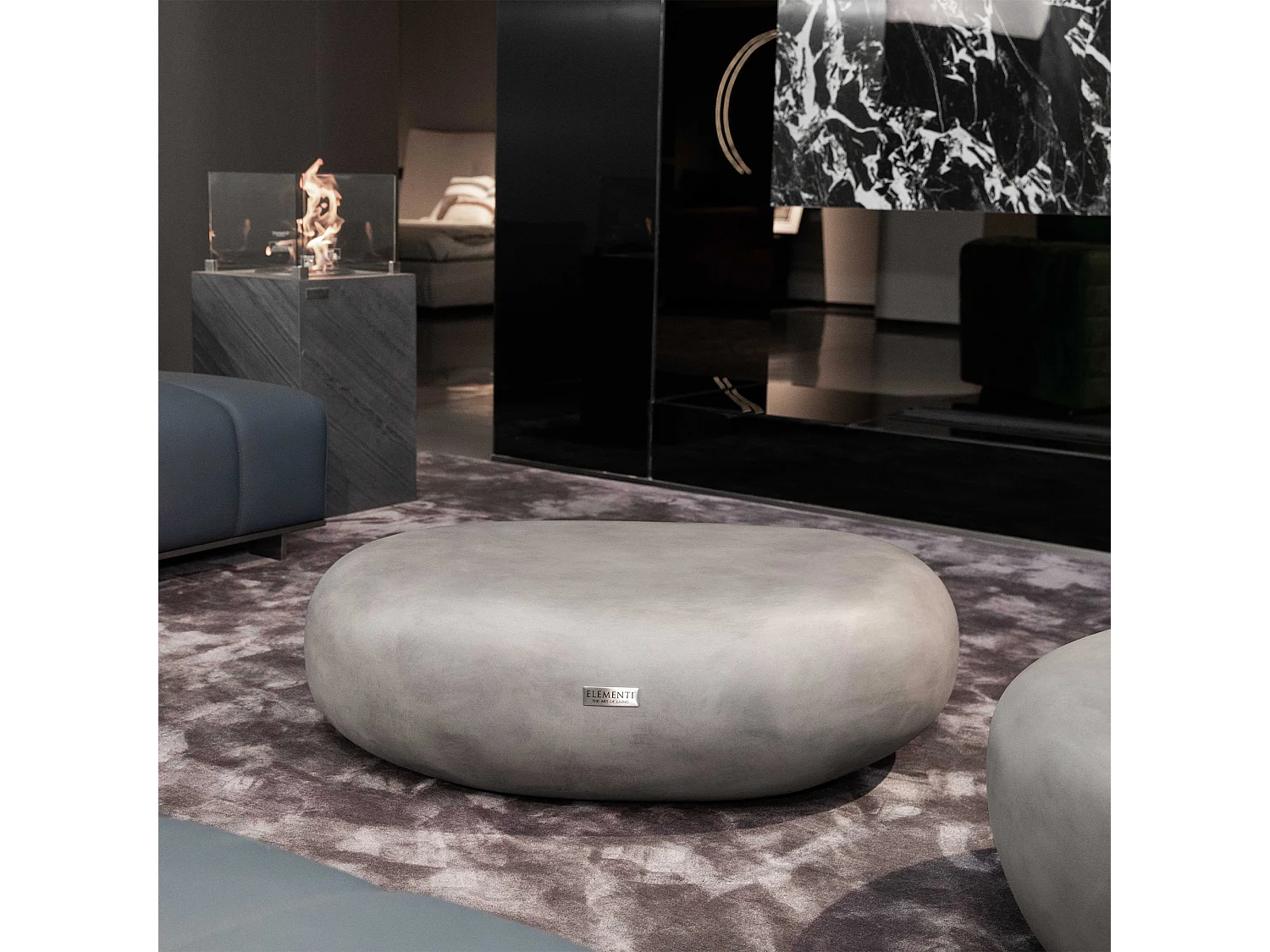 Salontafel van beton 99 x 71 x 32 cm