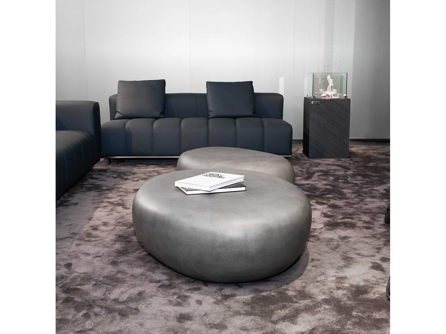Salontafel van beton 99 x 71 x 32 cm