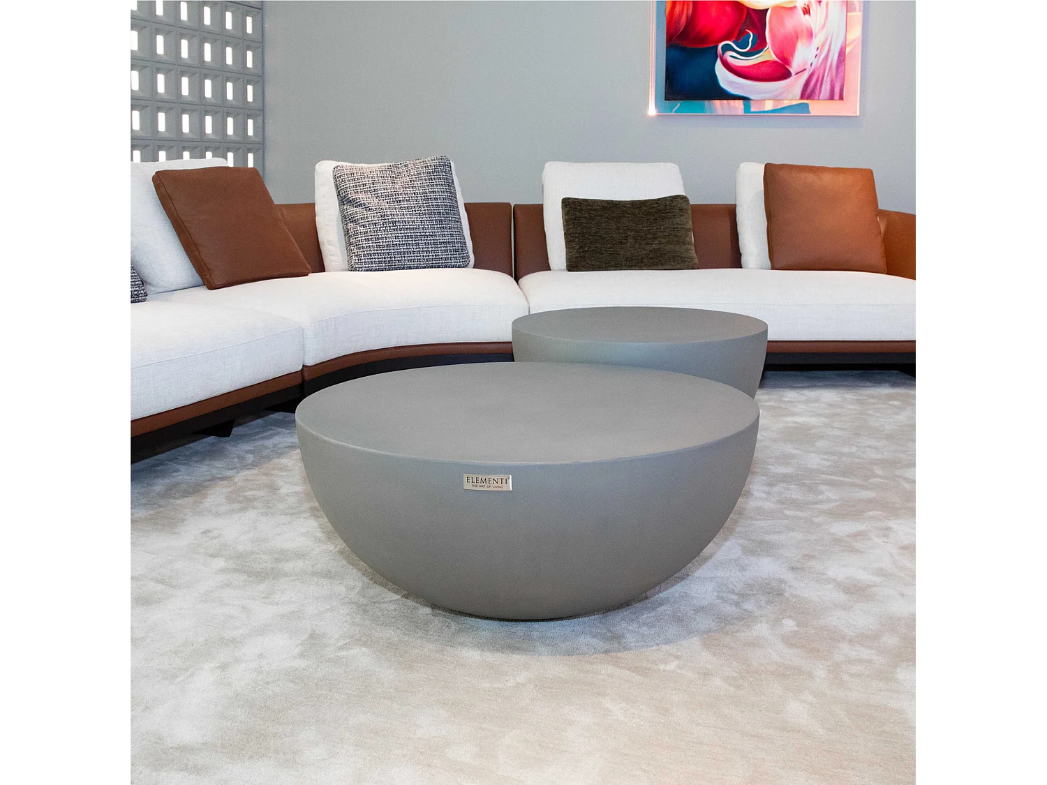 Salontafel van beton 87 x 87 x 35 cm
