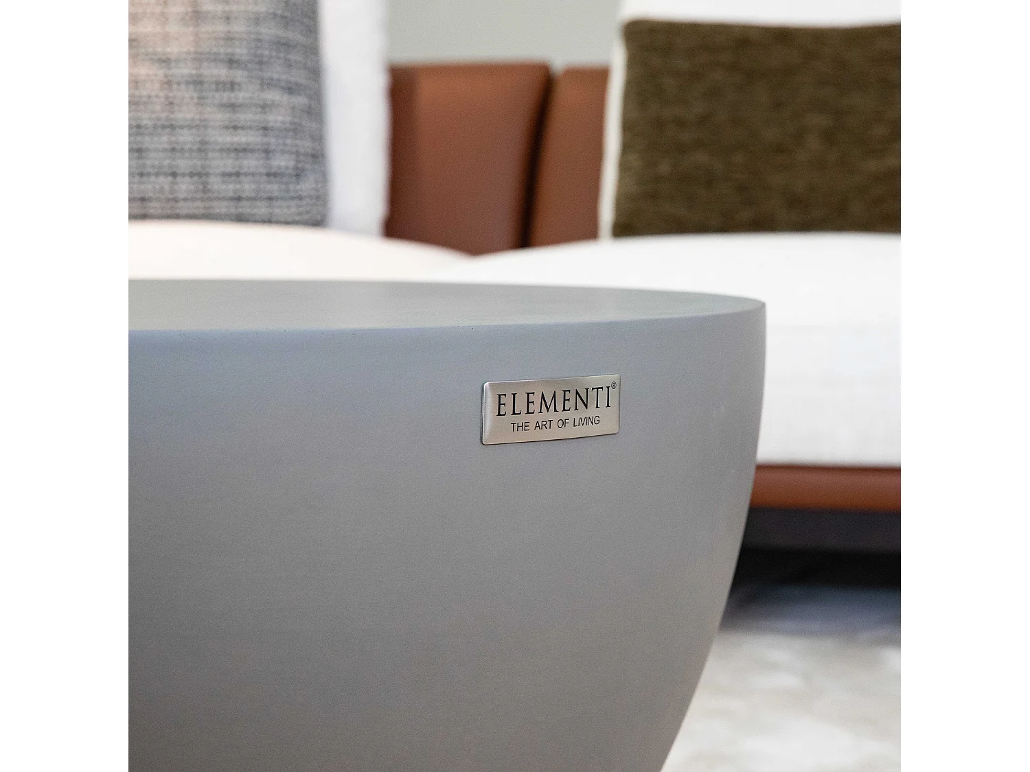Salontafel van beton 87 x 87 x 35 cm