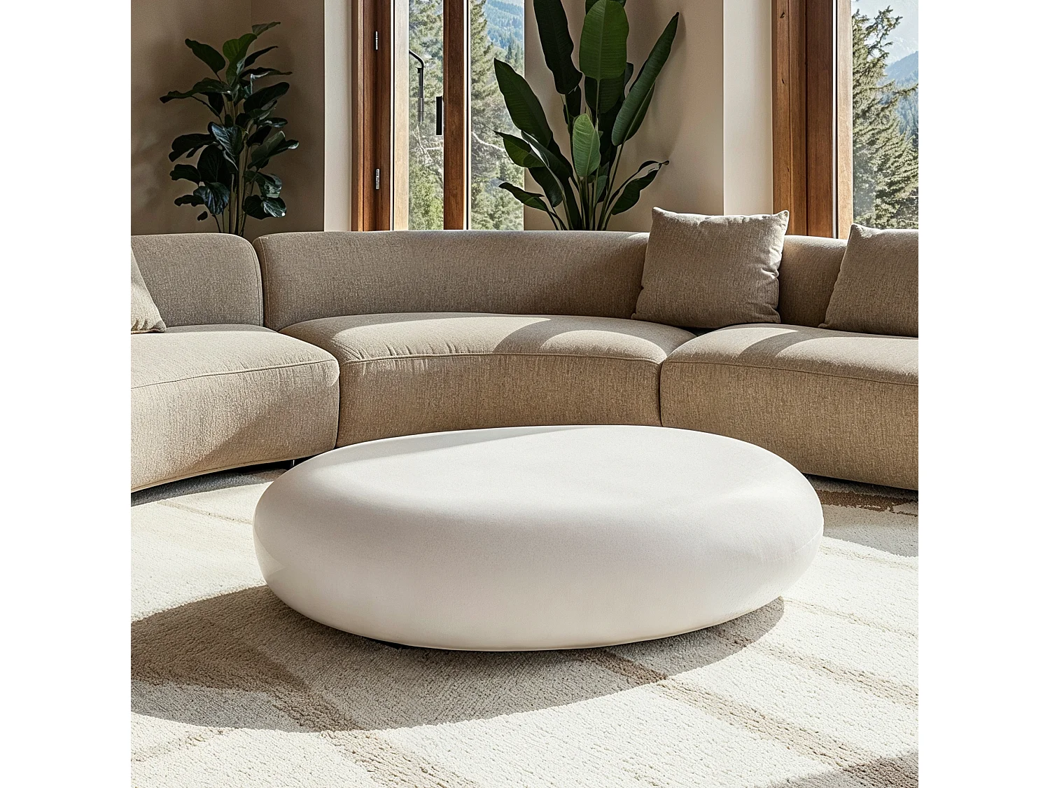 Salontafel van beton 99 x 71 x 32 cm