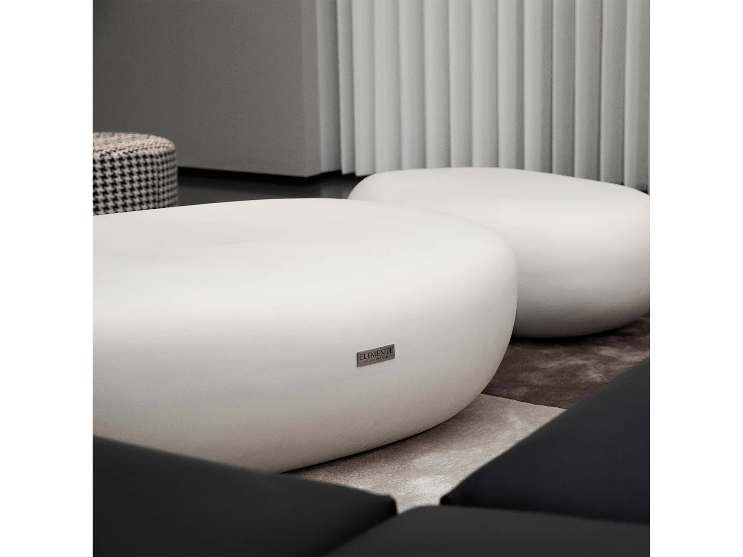 Salontafel van beton 99 x 71 x 32 cm