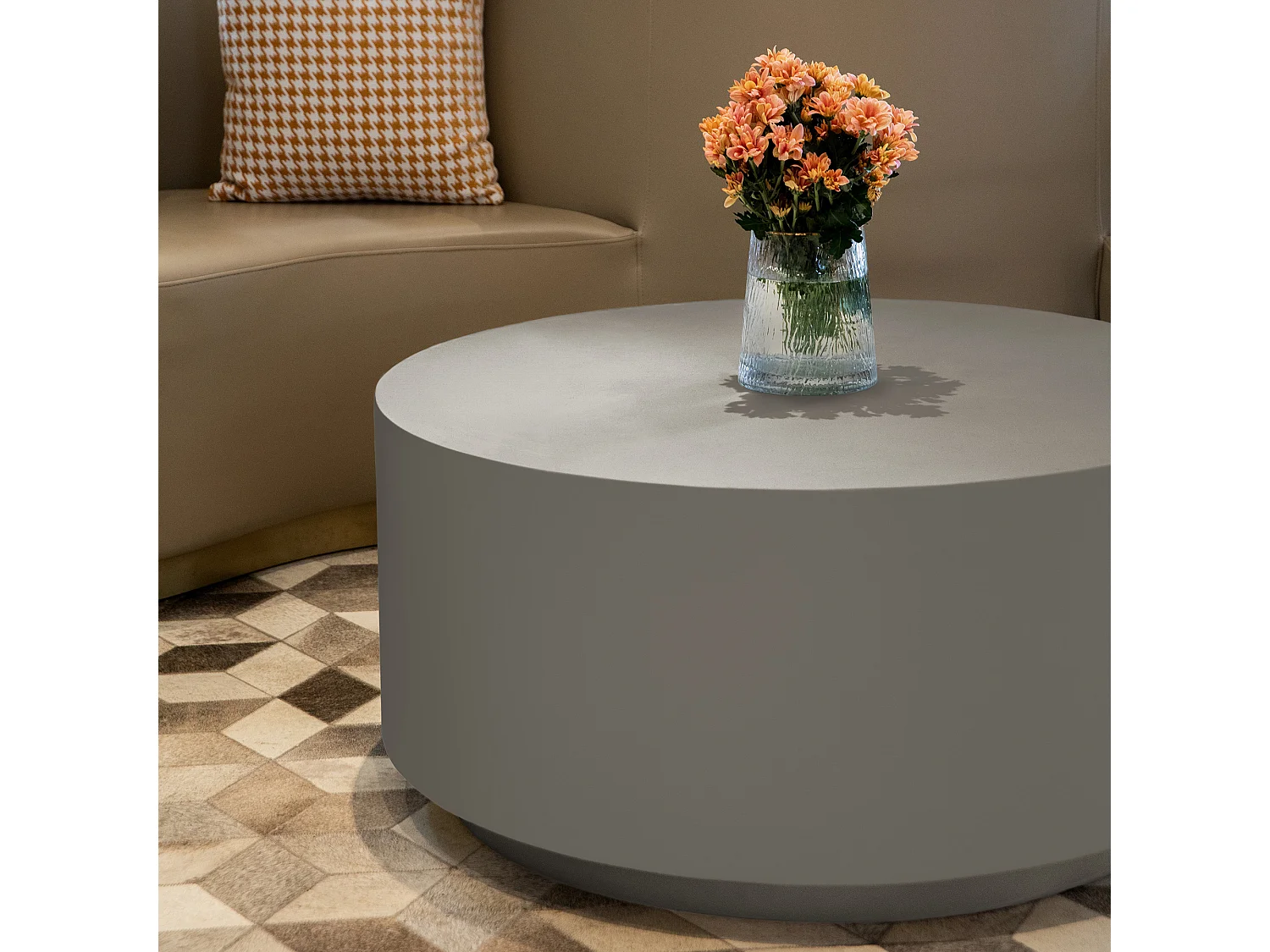 Table basse en béton fibré  86 x 86 x 41 cm