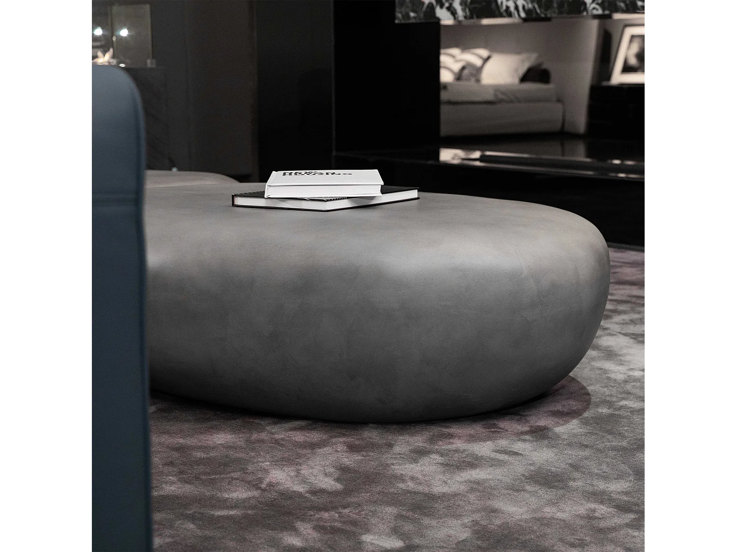 Salontafel van beton 121 x 90 x 35 cm