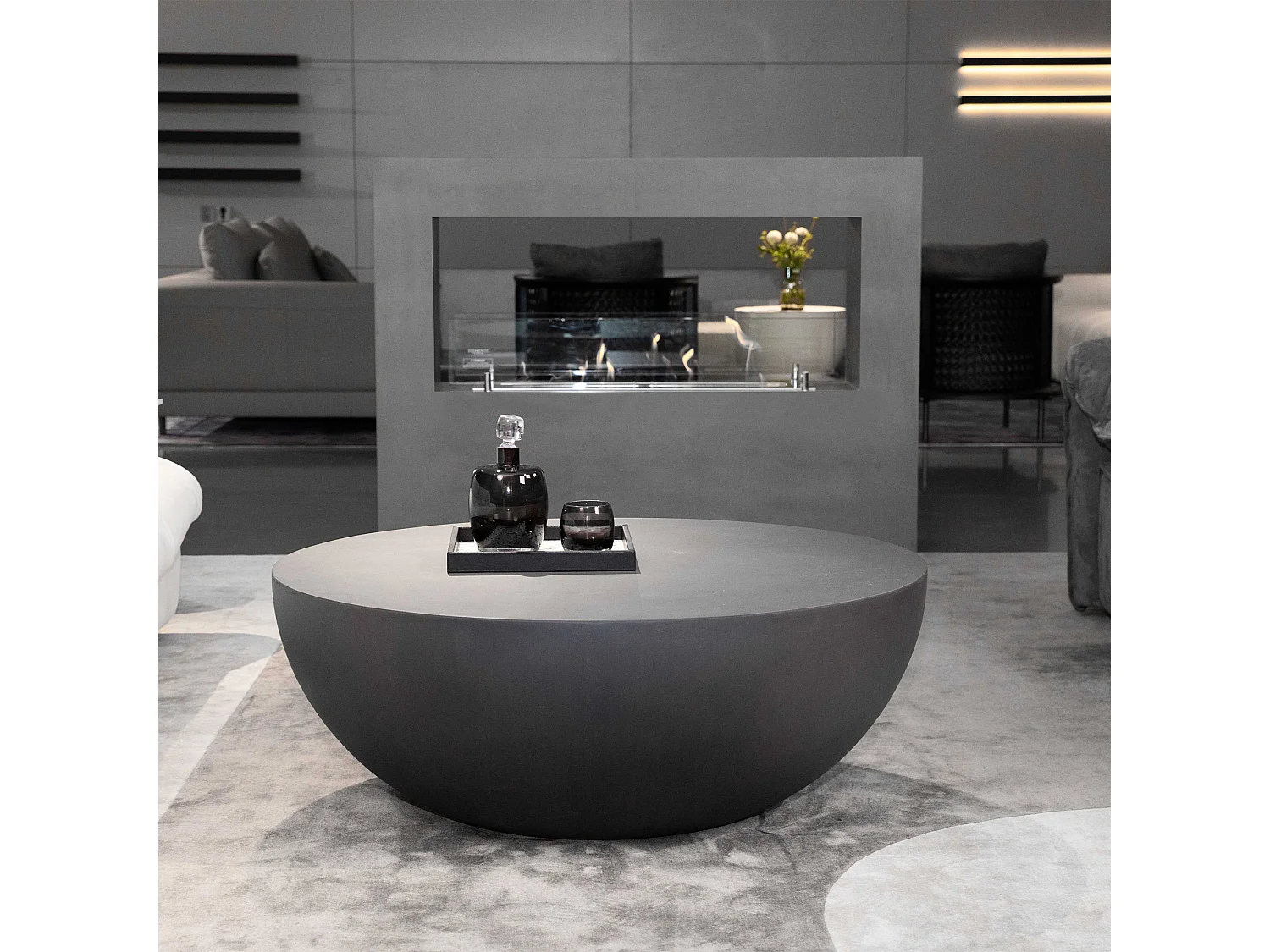 Table basse en béton fibré  87 x 87 x 35 cm