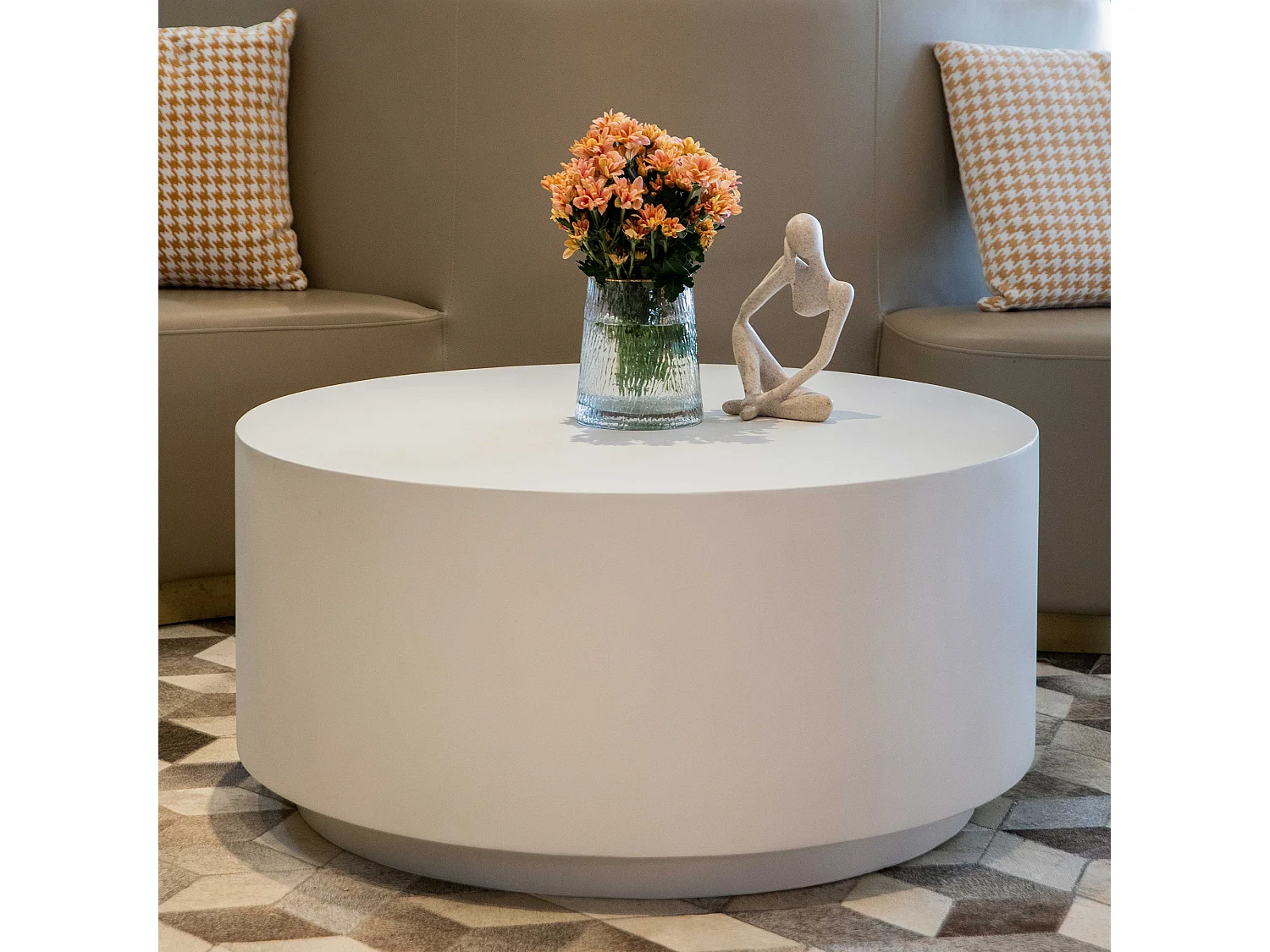 Table basse en béton fibré  86 x 86 x 41 cm