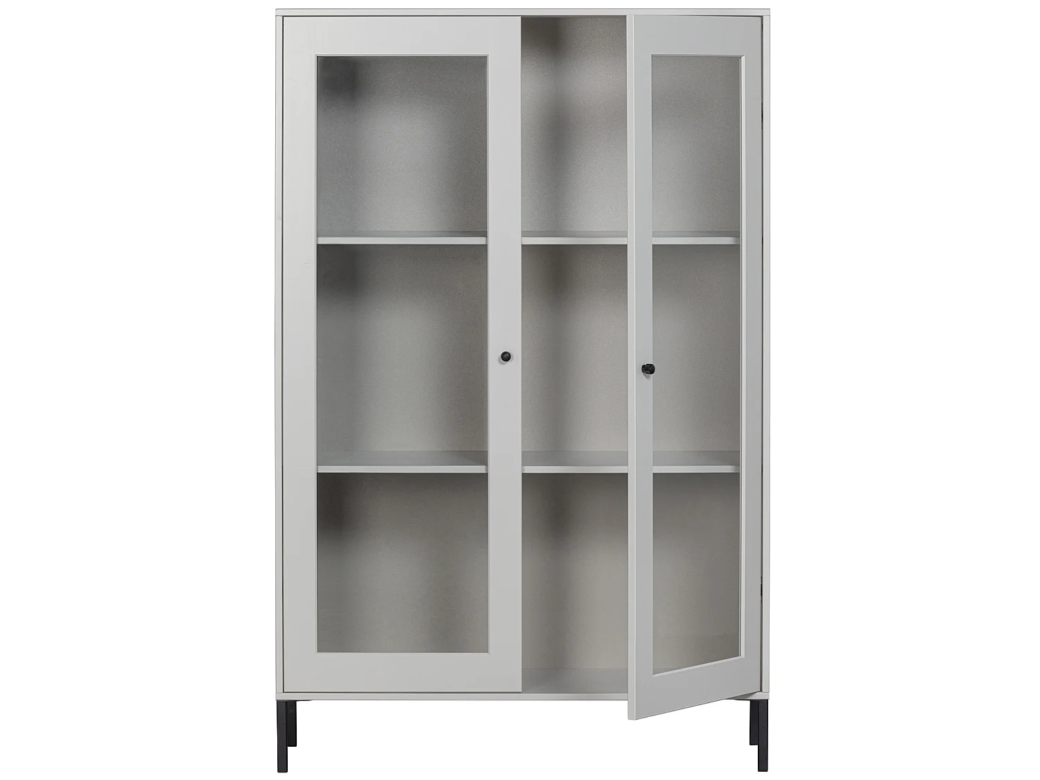 Vitrine 2 portes en pin XAM