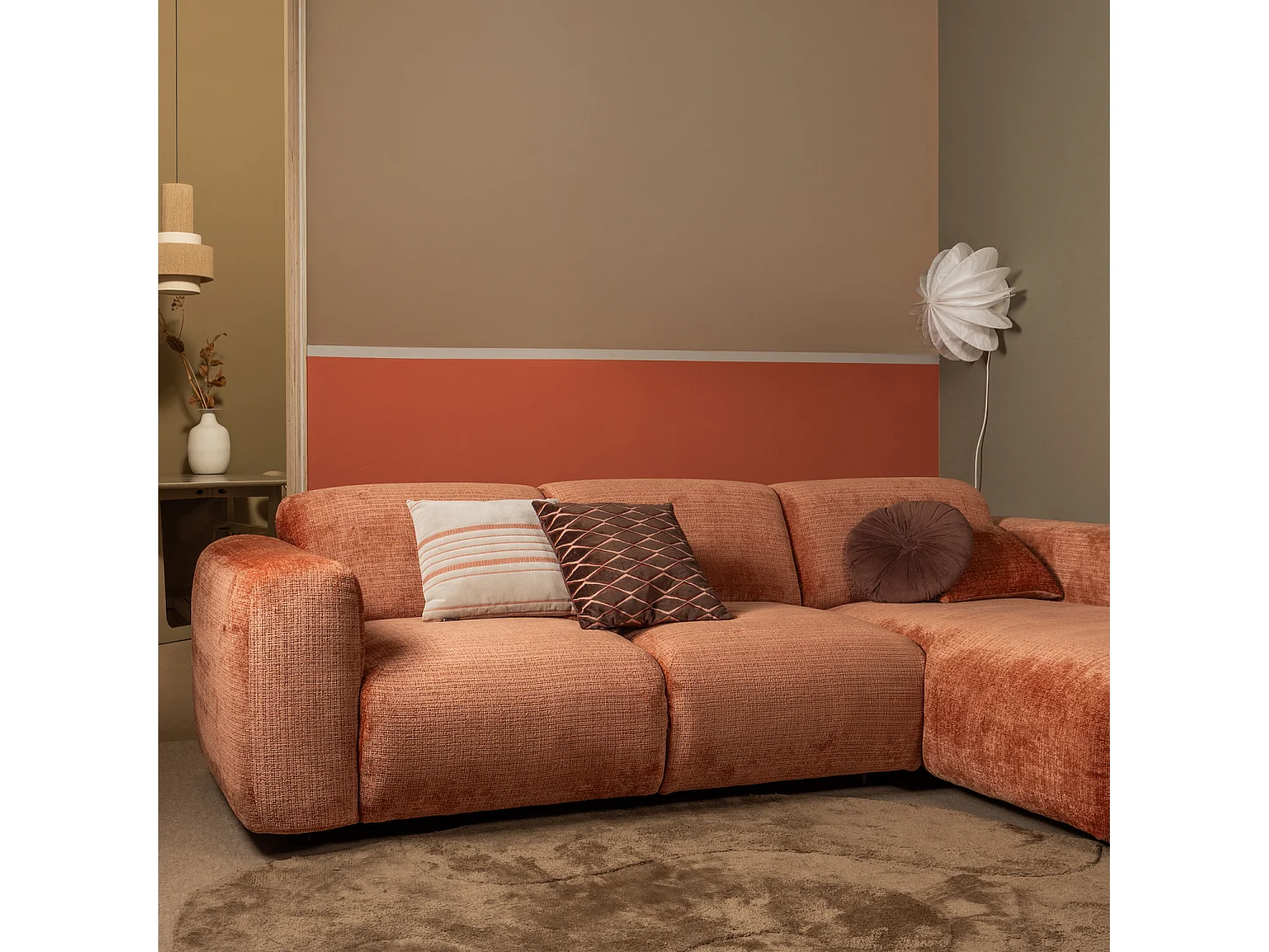 Lot de 3 coussins en velours AZIZ