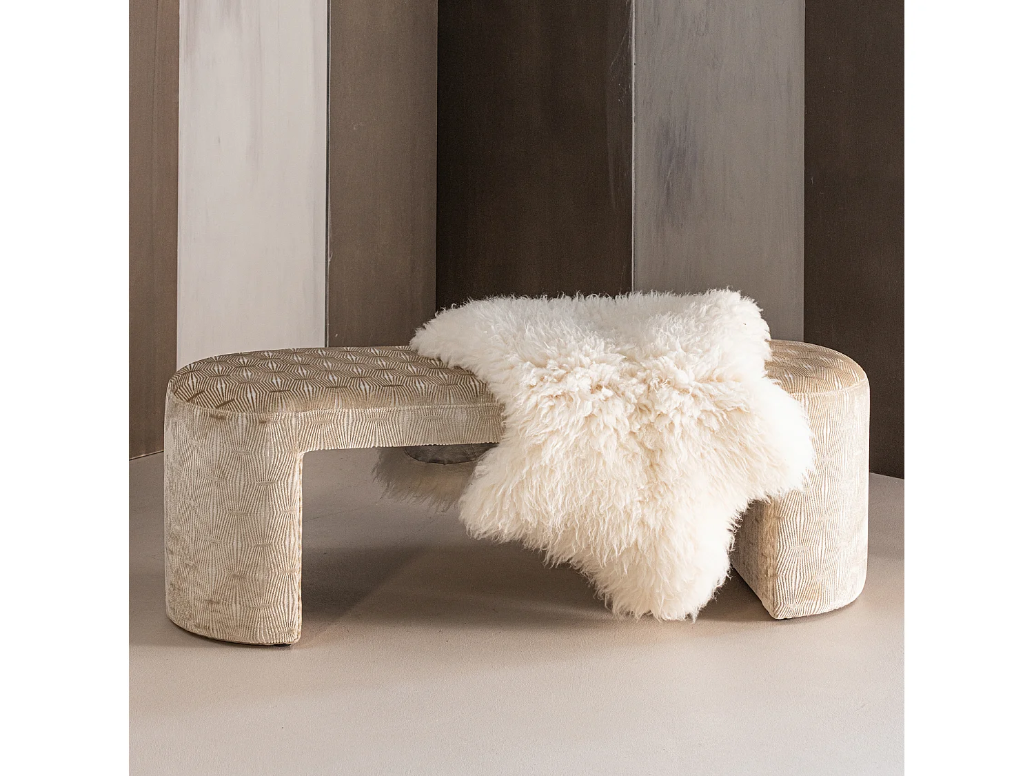 Banc en tissu tissé JACOB