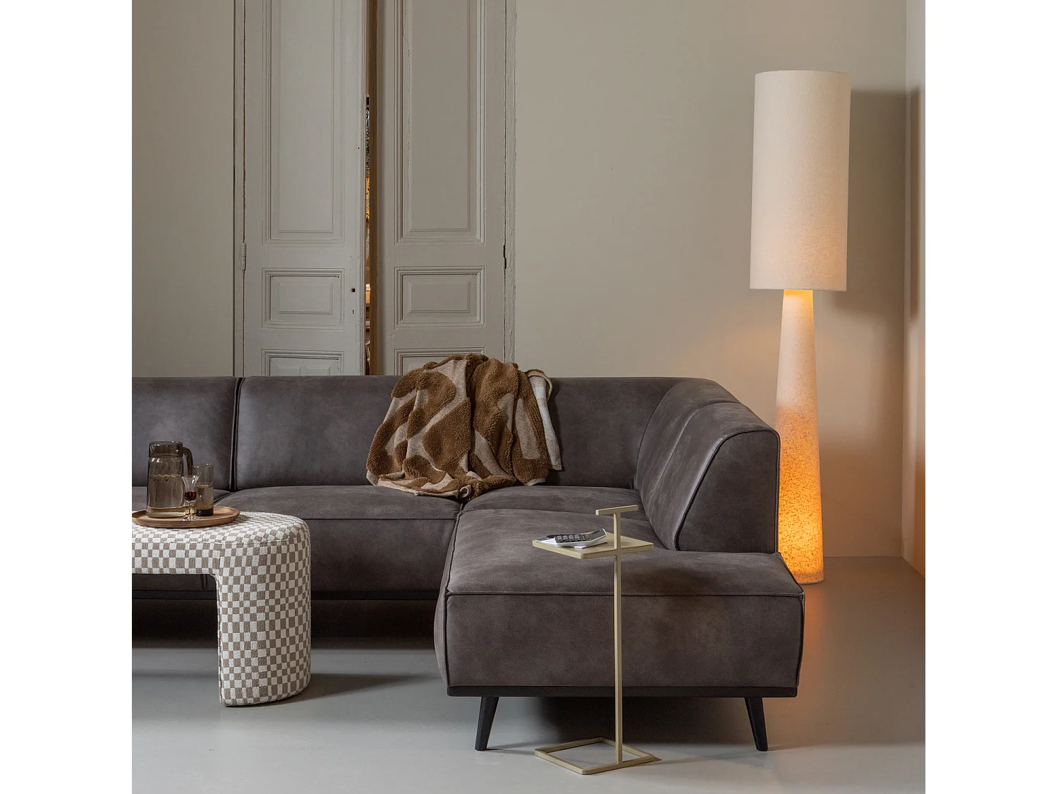 Banc 2 places en chenille JACOB