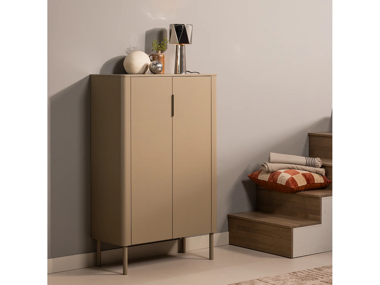 Armoire 2 portes en pin GUNNAR