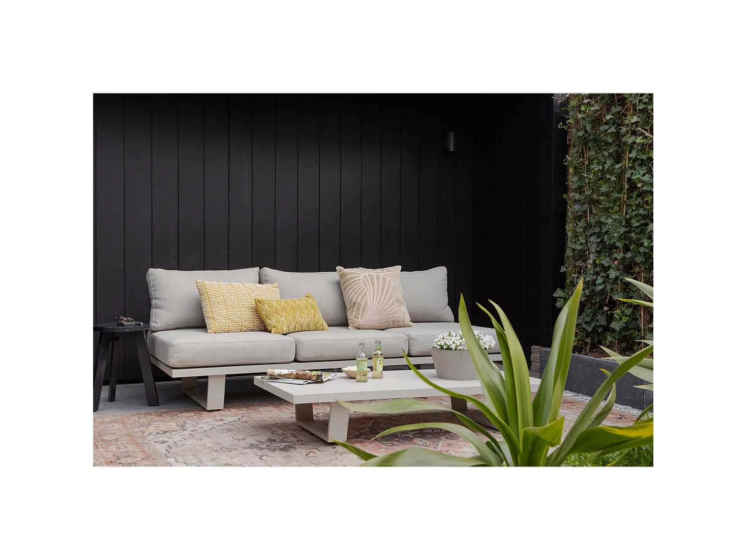 Canapé de jardin en aluminium BEAR