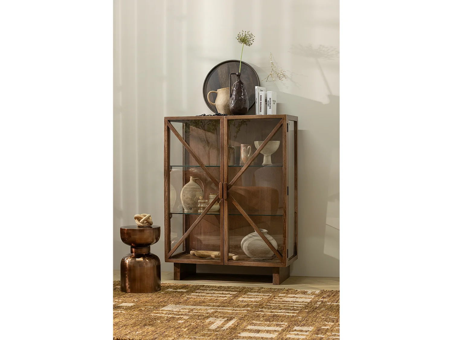 Armoire 2 portes en bois de manguier KELLA
