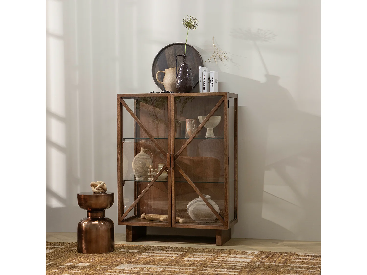 Armoire 2 portes en bois de manguier KELLA