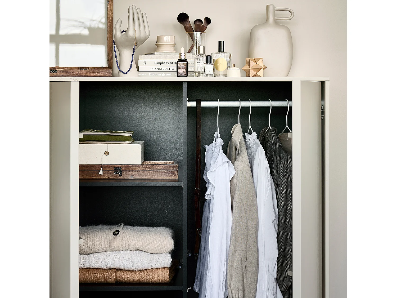 Armoire 2 portes en pin DAILY