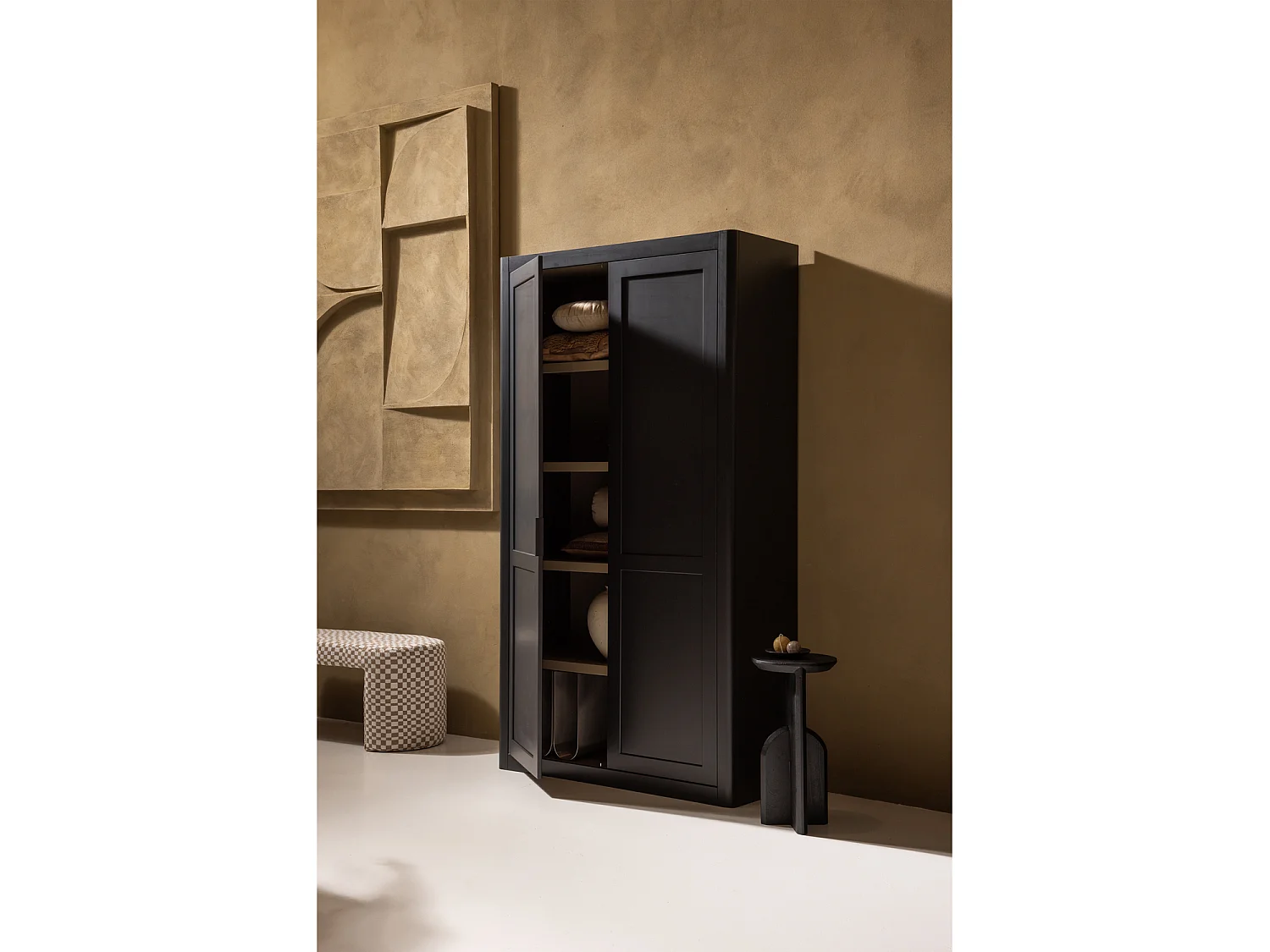 Armoire de rangement en pin GUNNAR