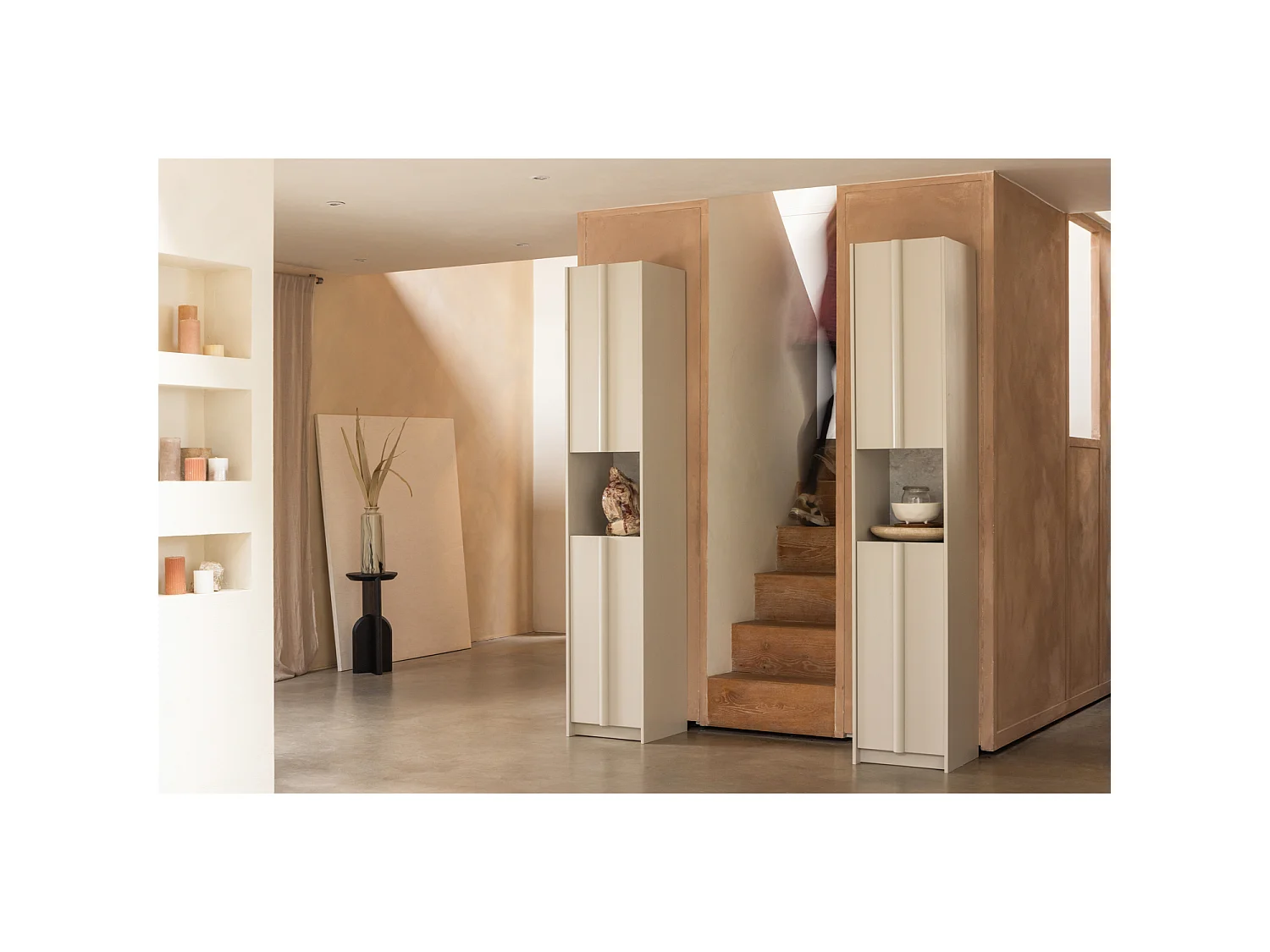 Armoire 1 porte en pin BASU