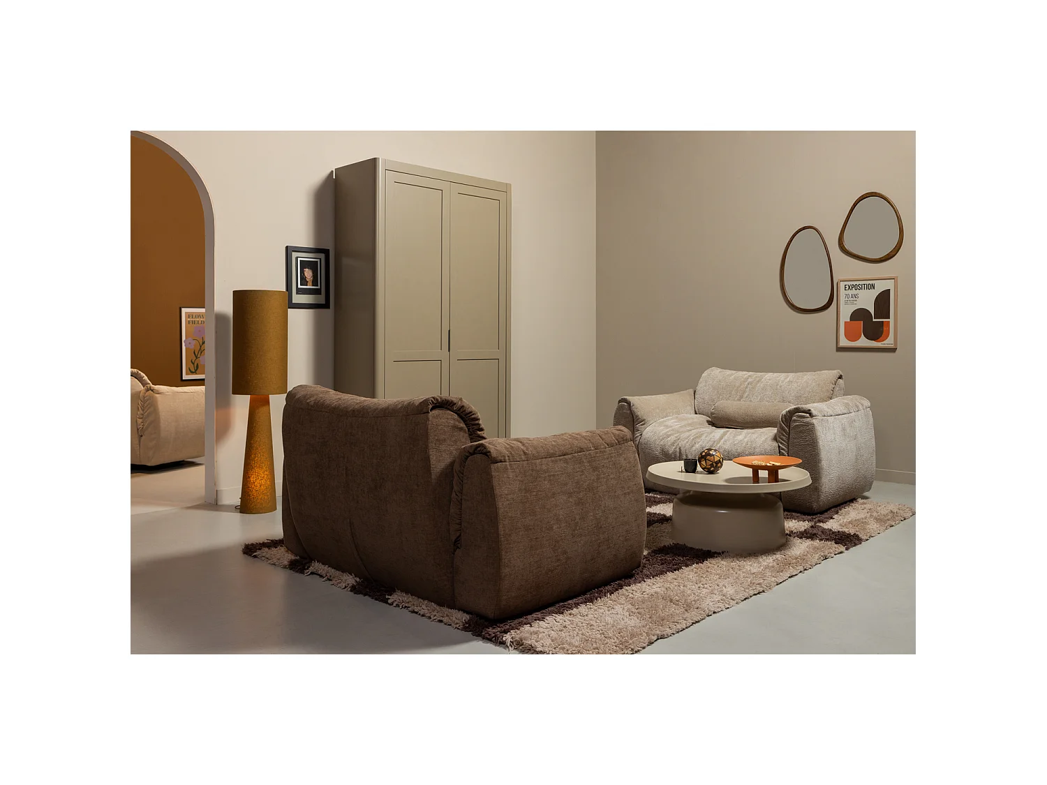Armoire de rangement en pin GUNNAR