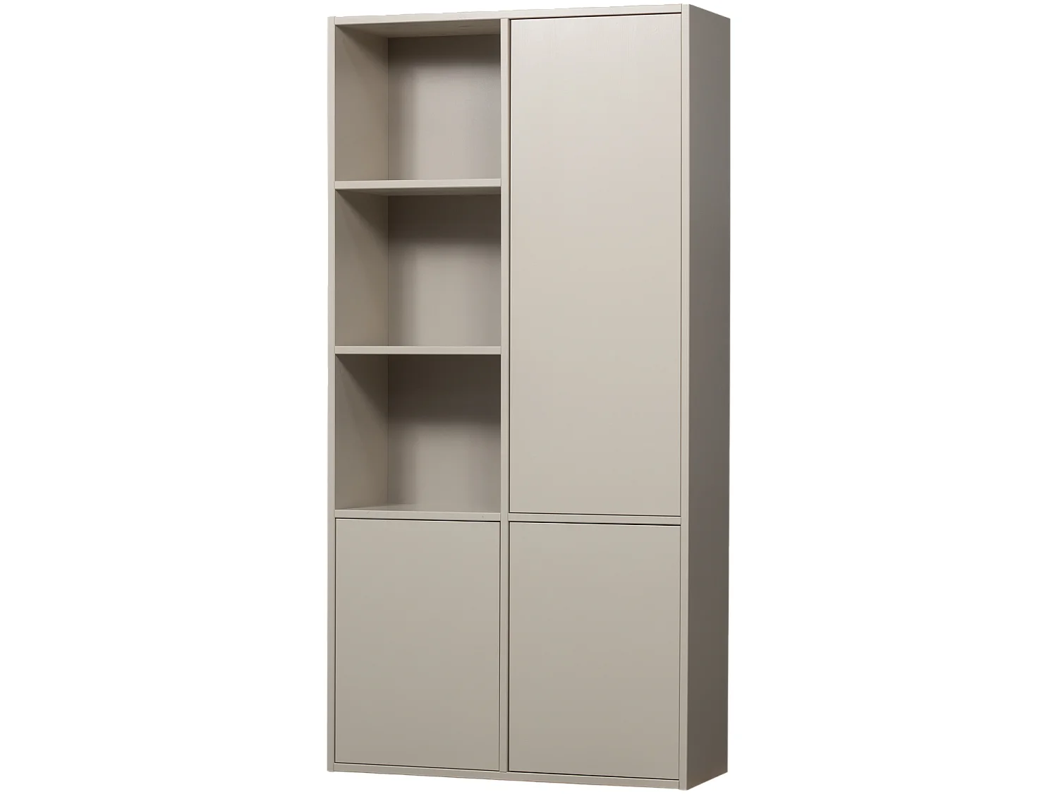 Armoire de rangement 3 portes droite en pin MEGGY
