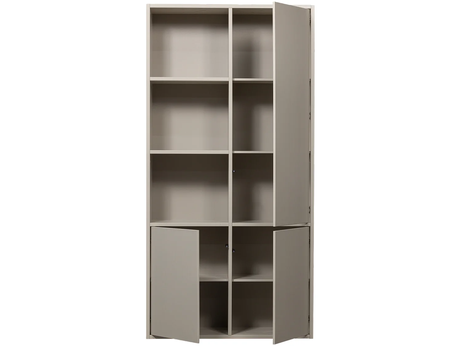 Armoire de rangement 3 portes droite en pin MEGGY